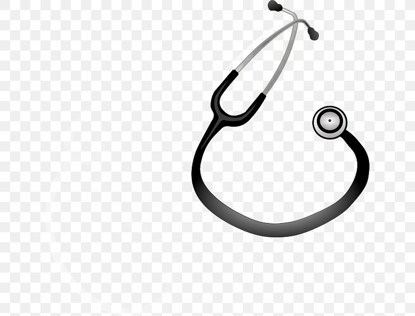 Stethoscope Medicine Physician Clip Art, PNG, 640x626px, Stethoscope, Auscultation, Black, Black And White, Body Jewelry Download Free