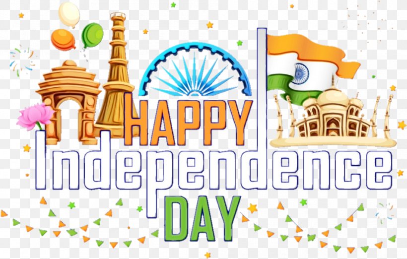 Text Tirangaa - India Independence Day Background Watercolor PNG