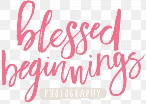 Bless - Logo Brand Pink M Font PNG