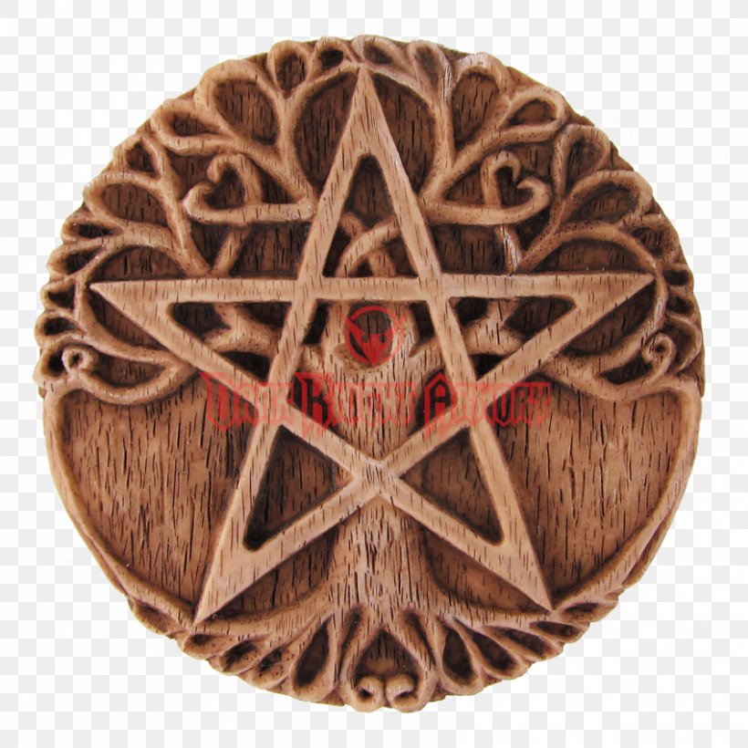 Pentacle Wicca Witchcraft Pentagram Symbol, PNG, 850x850px, Pentacle, Altar, Amulet, Brown, Classical Element Download Free
