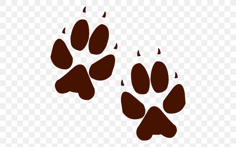 Dog Bear Cat Animal Track Footprint, PNG, 512x512px, Dog, Animal, Animal Track, Bear, Cat Download Free