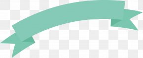 Vector Green Ribbon - Euclidean Vector Blue-green Ribbon PNG