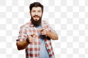 Plaid Neck - Facial Hair Beard Finger Arm Chin PNG