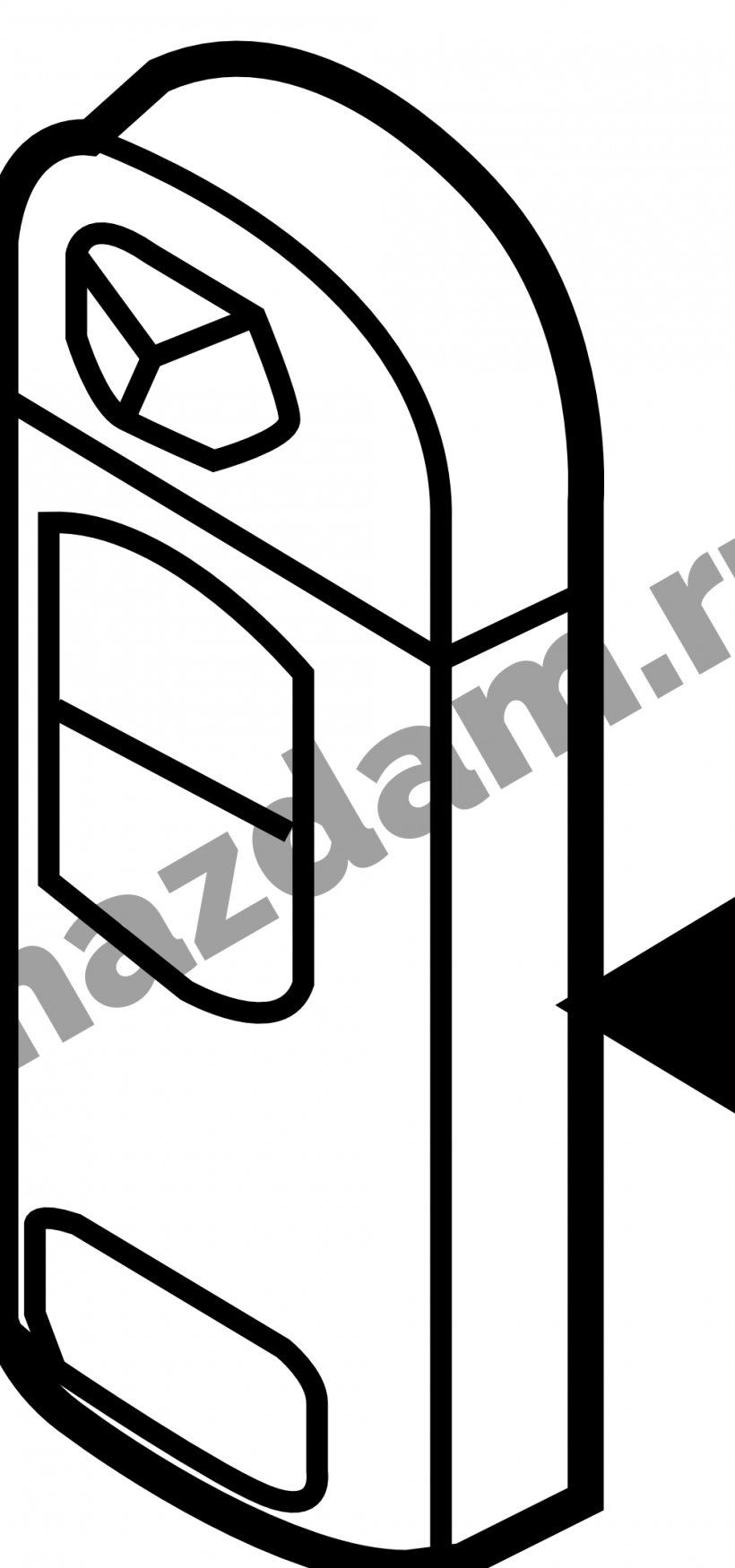 Product Design Clip Art Line Angle, PNG, 1000x2135px, Black, Area, Black And White, Line Art, Monochrome Photography Download Free