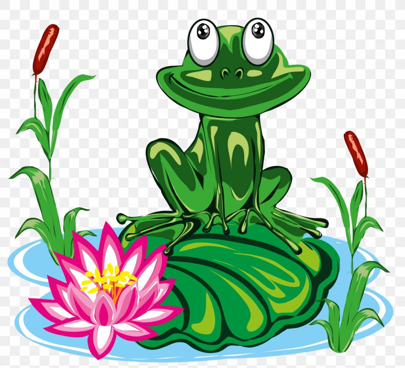 Tree Frog True Frog Toad Clip Art, PNG, 1600x1455px, Tree Frog, Amphibian, Artwork, Cartoon, Flower Download Free