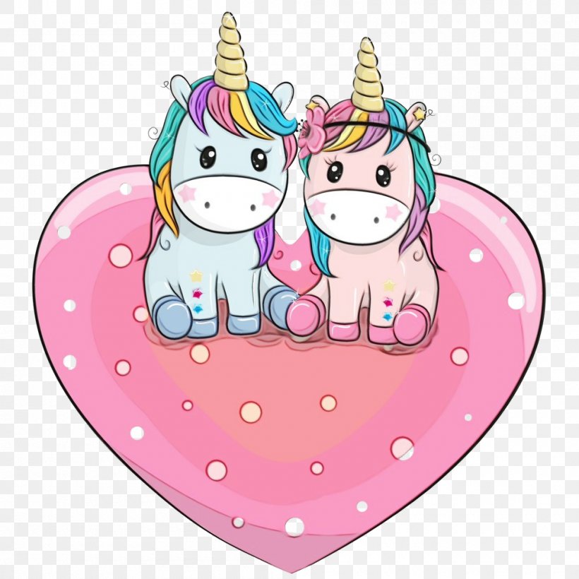 Cartoon Pink Heart Love, PNG, 1000x1000px, Cartoon Unicorn, Baby Unicorn, Cartoon, Cute Unicorn, Heart Download Free