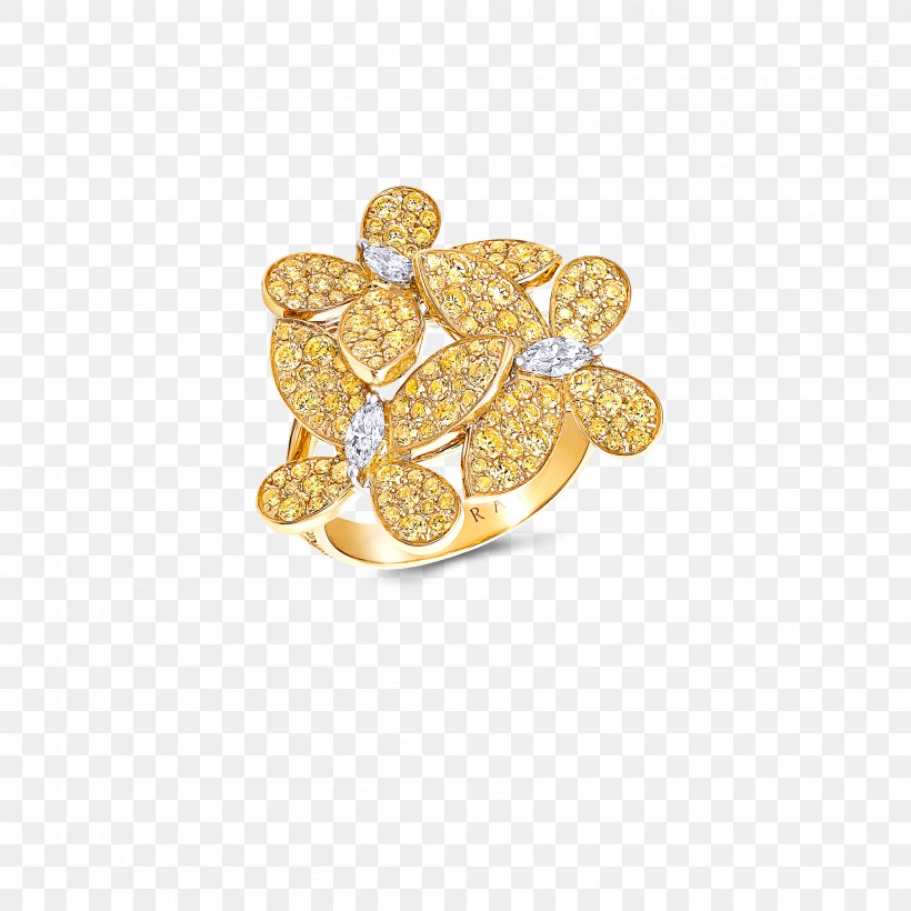 Graff Diamonds Ring Brooch Gold, PNG, 2000x2000px, Graff Diamonds, Amber, Bling Bling, Blingbling, Body Jewellery Download Free