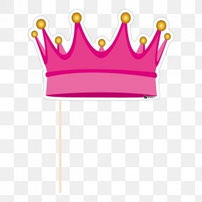 PHOTO BOOTH - Photo Booth Crown Photocall Party Pink PNG