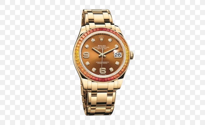 Rolex Datejust Rolex Daytona Watch Bezel, PNG, 500x500px, Rolex Datejust, Bezel, Brand, Brown, Colored Gold Download Free