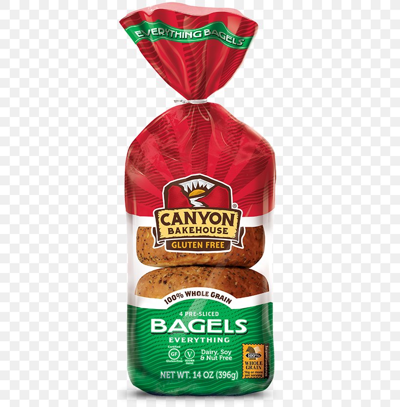 Canyon Bakehouse Gluten Free Bagels Plain Canyon Bakehouse LLC Gluten-free Diet Everything Bagel, PNG, 508x835px, Bagel, Baked Goods, Baking, Bread, Brown Bread Download Free