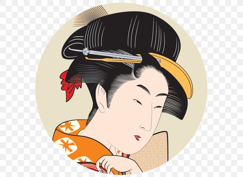 Japan Ukiyo-e Art Edo Bijin-ga, PNG, 595x597px, Japan, Art, Bijinga, Ear, Edo Download Free