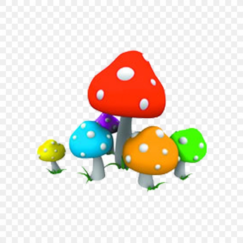 Mushroom Fungus Color, PNG, 1000x1000px, Mushroom, Baby Toys, Cartoon, Color, Data Compression Download Free
