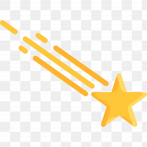 Shooting Star - Falling Star With Yellow Trail PNG