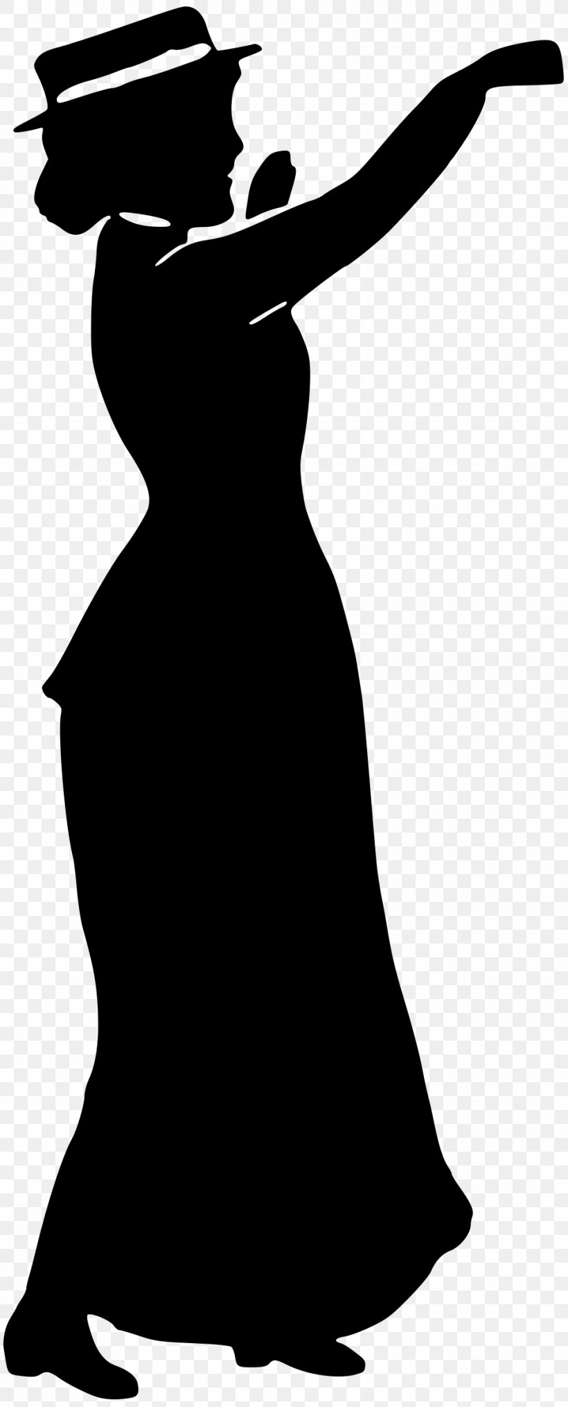 Silhouette Woman Clip Art, PNG, 970x2400px, Silhouette, Black And White, Clothing, Computer, Drawing Download Free