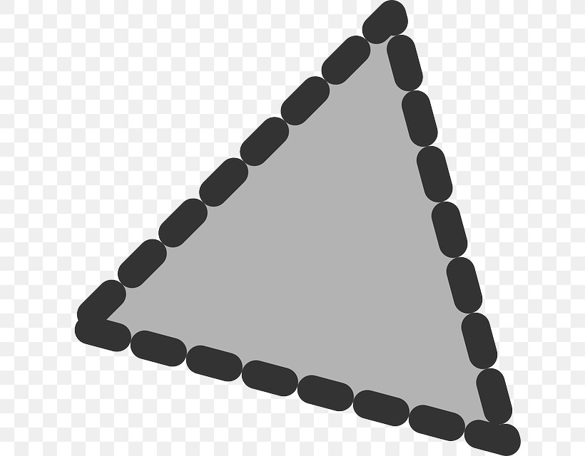 Triangle Polygon Geometry Shape Clip Art, PNG, 640x640px, Triangle, Area, Black, Black And White, Geometric Shape Download Free