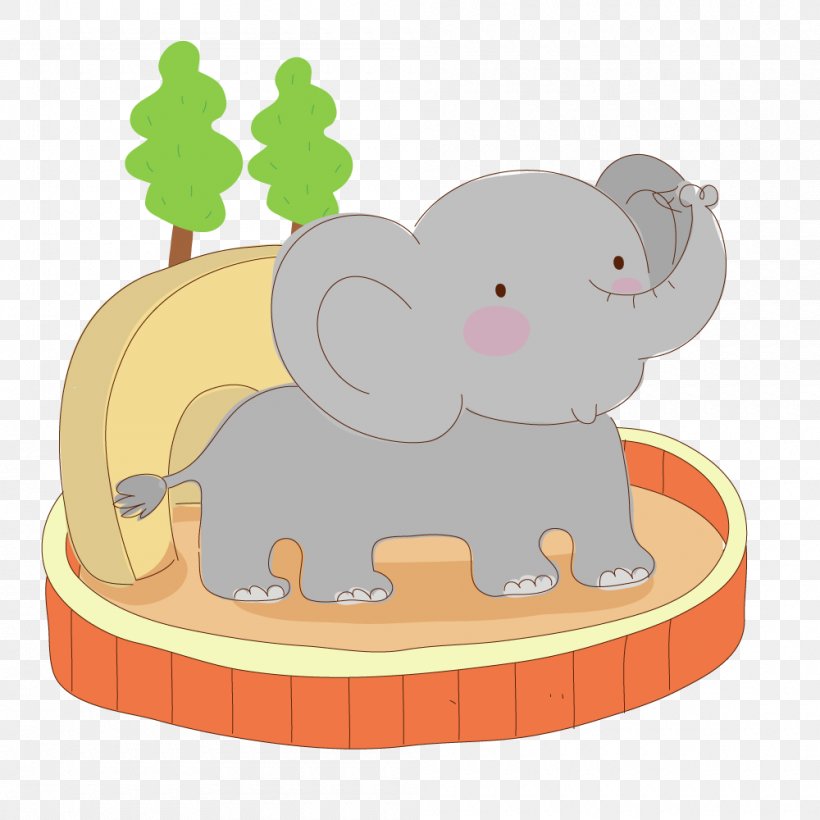 Elephant Wuppertal Zoo Illustration Vector Graphics, PNG, 1000x1000px, Elephant, Cartoon, Cover Art, Elephants And Mammoths, Mammal Download Free