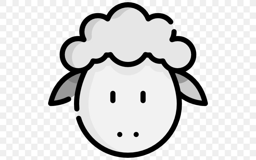 Sheep Symbol Clip Art, PNG, 512x512px, Sheep, Black, Black And White, Color, Face Download Free