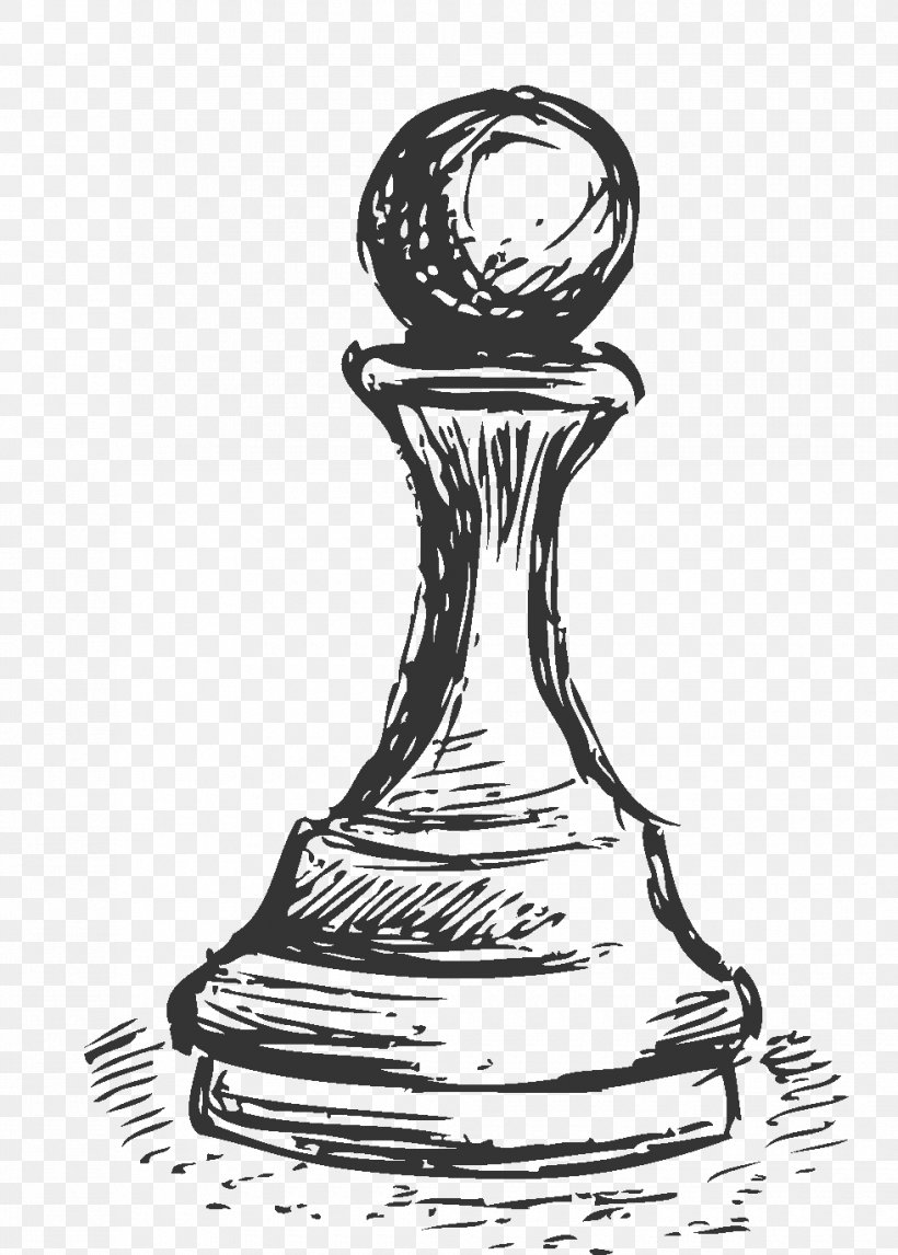 Chess Drawing Sketch, PNG, 980x1370px, Chess, Art, Artwork, Barware, Black And White Download Free
