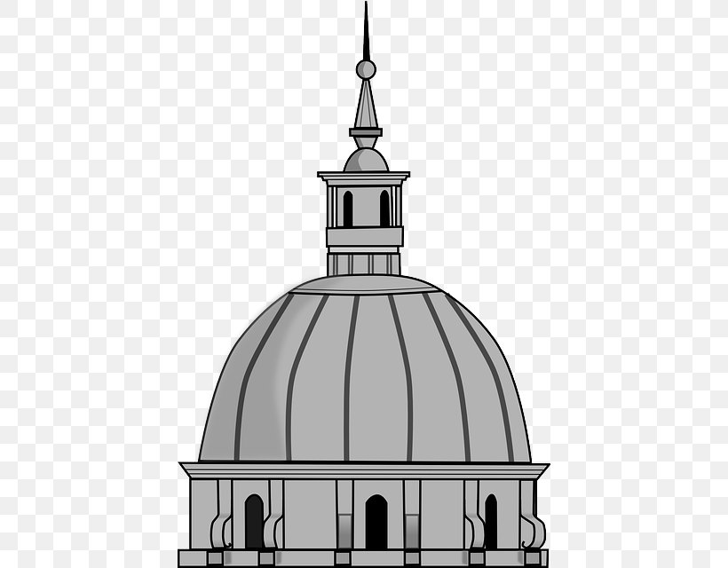 Dome Building Drawing, PNG, 420x640px, Dome, Architecture, Black And White, Building, Cathedral Download Free