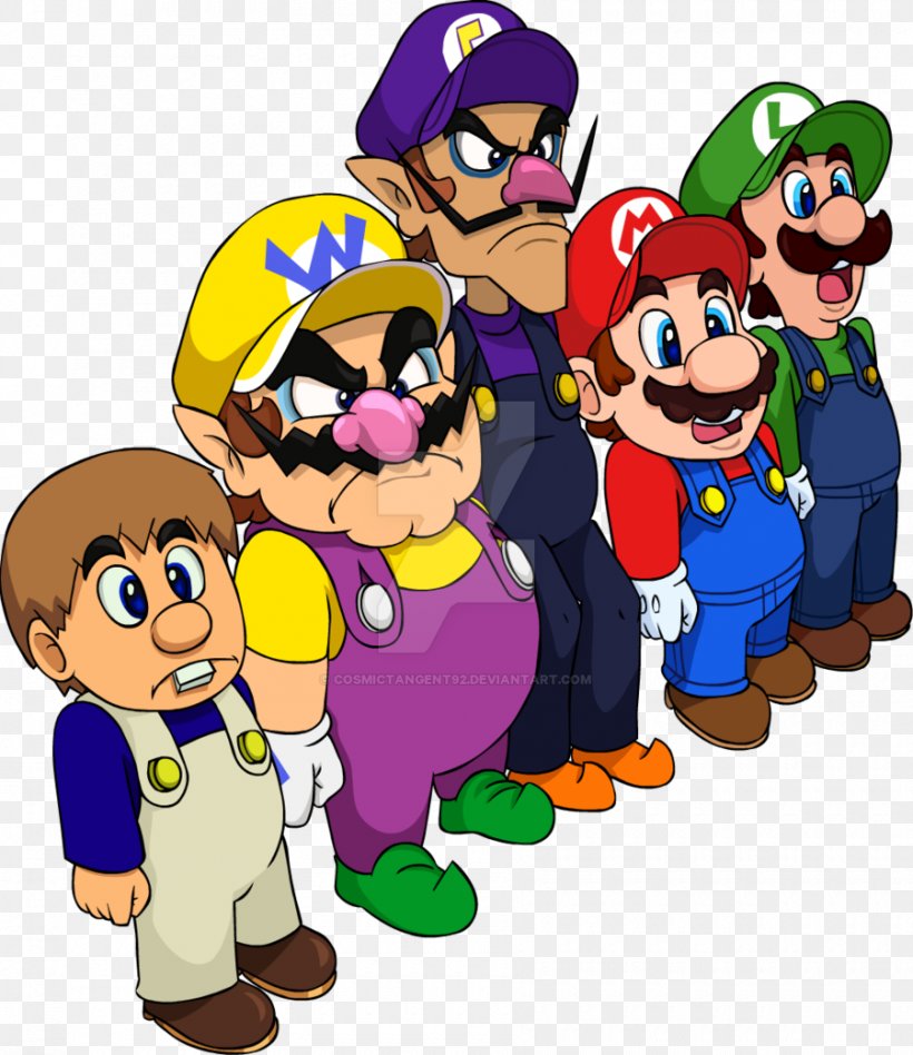 Mario Bros. Luigi Plumber Wario, PNG, 900x1041px, Mario Bros, Art, Cartoon, Fictional Character, Human Behavior Download Free