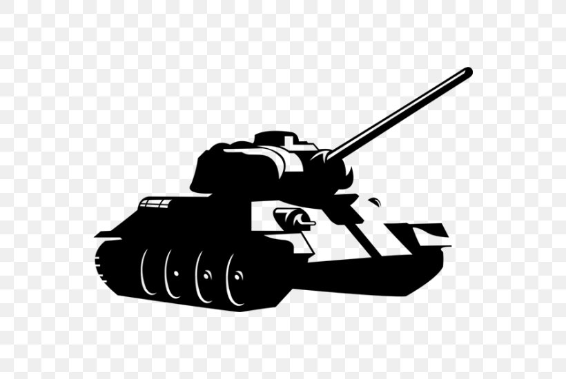 T-34 Main Battle Tank Military Sticker, PNG, 550x550px, Tank, Black And White, Day Of Tank Crew Member, Decal, Hardware Download Free