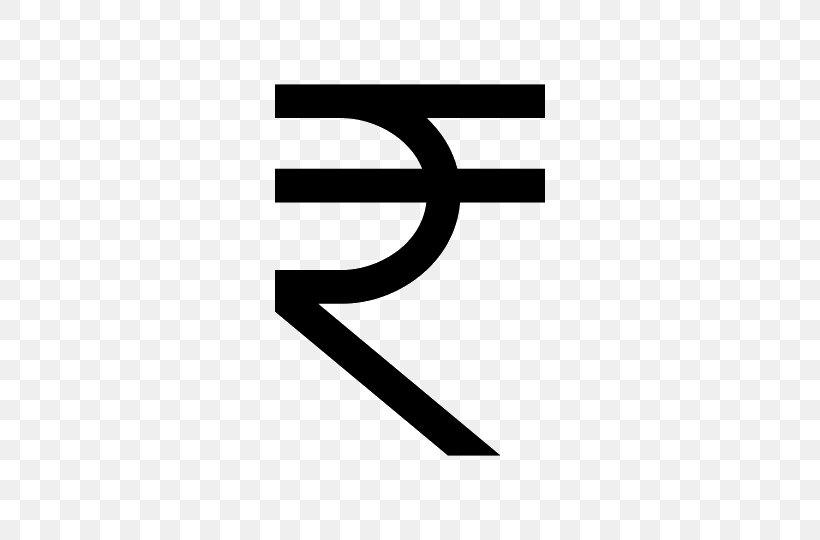 Currency Symbol Indian Rupee Sign Nepalese Rupee, PNG, 540x540px, Currency Symbol, Area, Black, Black And White, Brand Download Free