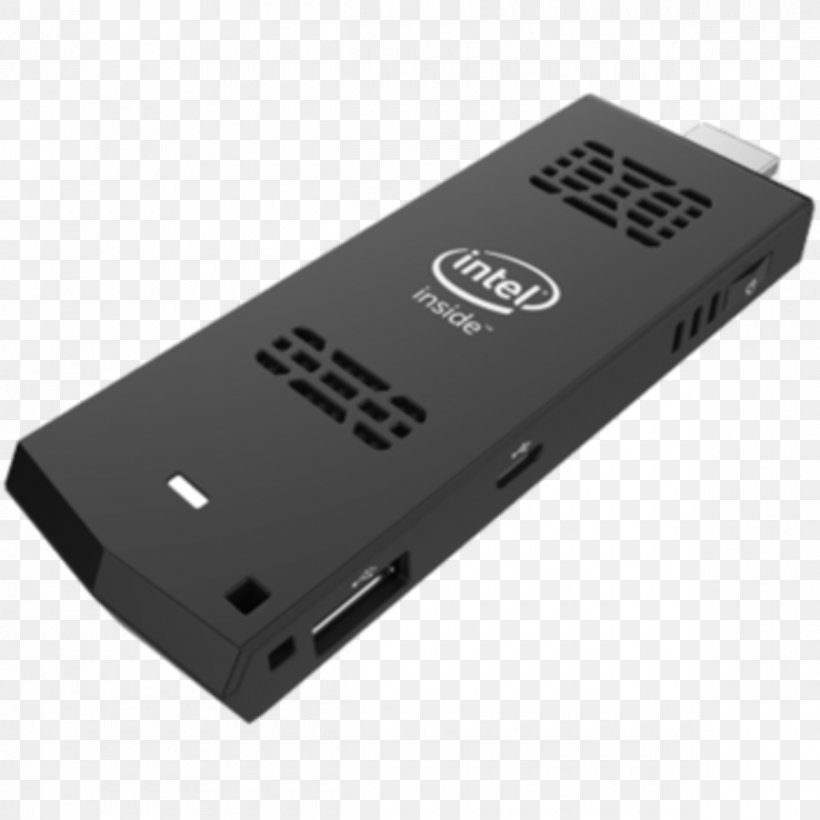 Intel Compute Stick Stick PC HDMI-Stick Television, PNG, 1200x1200px, Intel, Adapter, Computer, Computer Monitors, Electronic Device Download Free