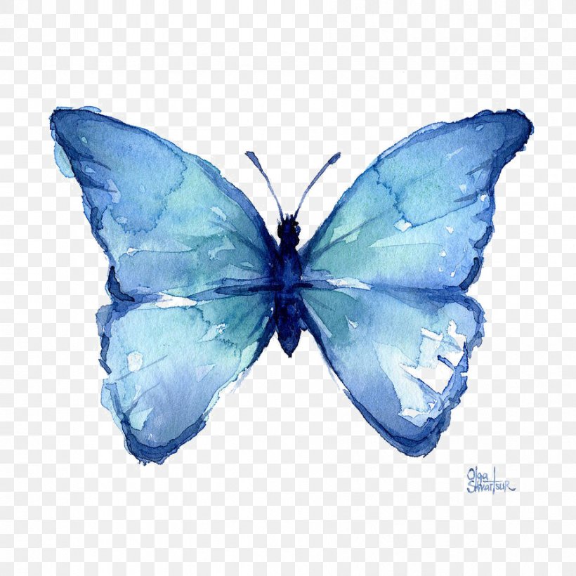 Butterfly Watercolor Painting Abstract Art, PNG, 899x900px, Butterfly, Abstract Art, Art, Art Museum, Azure Download Free