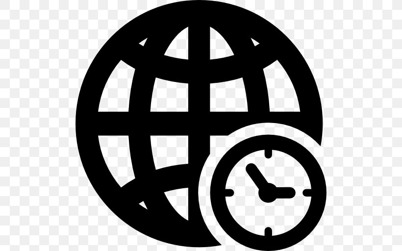 Time Zone Symbol, PNG, 512x512px, Time Zone, Area, Black And White, Brand, Clock Download Free