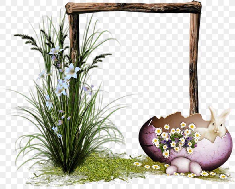 Easter, PNG, 870x700px, Easter, Flower, Flowerpot, Grass, Grass Family Download Free