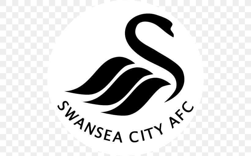Swansea City A.F.C. EFL Cup Football 2017–18 Premier League, PNG, 512x512px, Swansea City Afc, Alfie Mawson, Area, Artwork, Black And White Download Free
