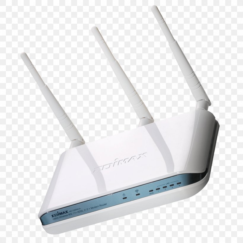 Wireless Router DSL Modem IEEE 802.11n-2009, PNG, 1000x1000px, Router, Asymmetric Digital Subscriber Line, Dsl Modem, Edimax, Electronic Device Download Free