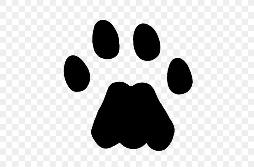 Cat Dog Paw Clip Art, PNG, 540x540px, Cat, Animal Track, Black, Black And White, Claw Download Free