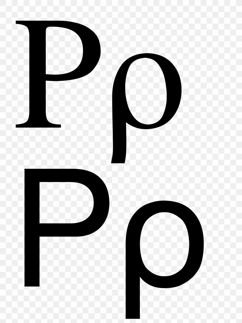 Rho Letter Greek Alphabet Upsilon Koppa, PNG, 2000x2667px, Rho, Alphabet, Area, Black And White, Brand Download Free