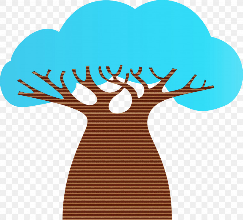 Teal M-tree Meter Tree, PNG, 3000x2714px, Abstract Tree, Cartoon Tree, Meter, Mtree, Paint Download Free