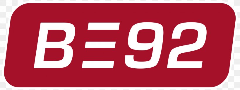 B92 Logo Television Serbia О2 телевизија, PNG, 2000x750px, Logo, Area, Brand, Number, Prva Srpska Televizija Download Free