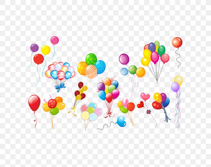 Balloon Birthday Party Clip Art, PNG, 650x650px, Balloon, Birthday, Heart, Hot Air Balloon, Illustrator Download Free