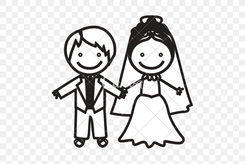 Vector Graphics Bridegroom Clip Art Illustration, PNG, 550x550px, Bride, Area, Art, Black, Black And White Download Free