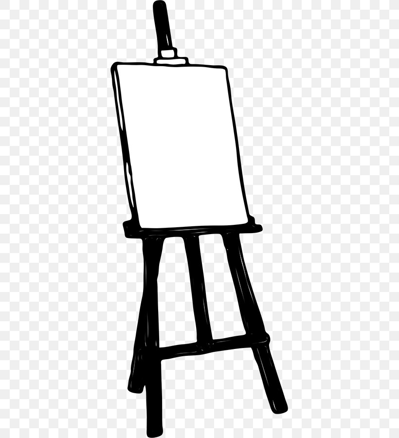 Art Easel Painting Clip Art, PNG, 365x900px, Art, Artist, Arts, Black, Black And White Download Free