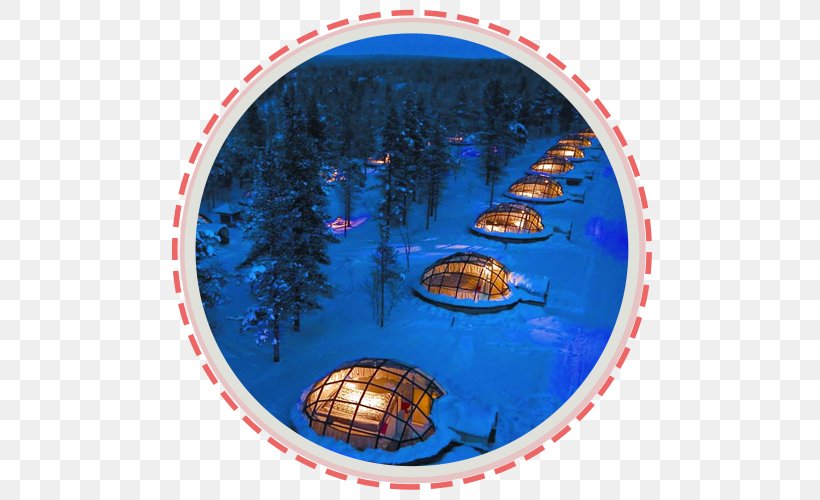 Igloo Kakslauttanen Arctic Resort East Village Hotel Accommodation, PNG, 500x500px, Igloo, Accommodation, Arctic Circle, Aurora, Christmas Ornament Download Free