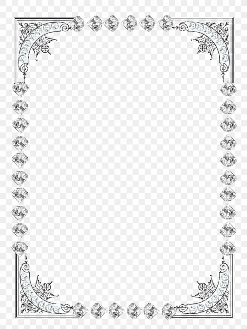 Picture Frames Diamond Color, PNG, 960x1280px, Picture Frames, Area, Berber Languages, Black And White, Body Jewelry Download Free
