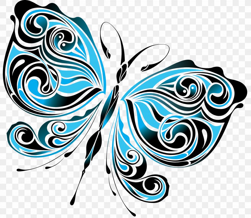Butterfly Drawing Insect, PNG, 4853x4218px, Butterfly, Art, Artwork, Black And White, Drawing Download Free