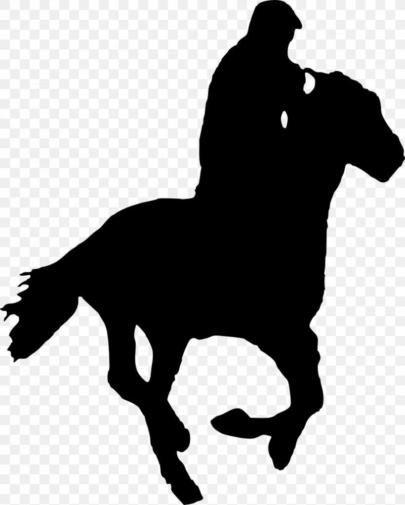 Horse&Rider Equestrian Silhouette, PNG, 827x1031px, Horse, Black, Black And White, Bridle, Canter And Gallop Download Free