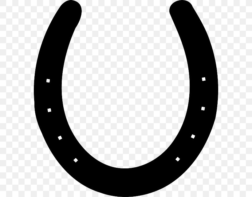 Horseshoe Silhouette Clip Art, PNG, 600x640px, Horse, Black And White, Crescent, Equestrian, Horseshoe Download Free