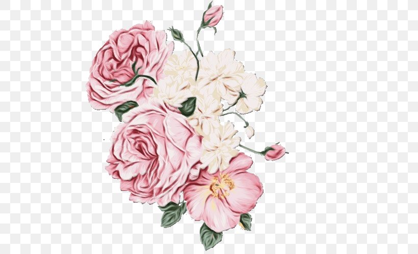 Pink Flower Cartoon, PNG, 500x500px, Pink Flowers, Artificial Flower, Bouquet, Cabbage Rose, Camellia Download Free