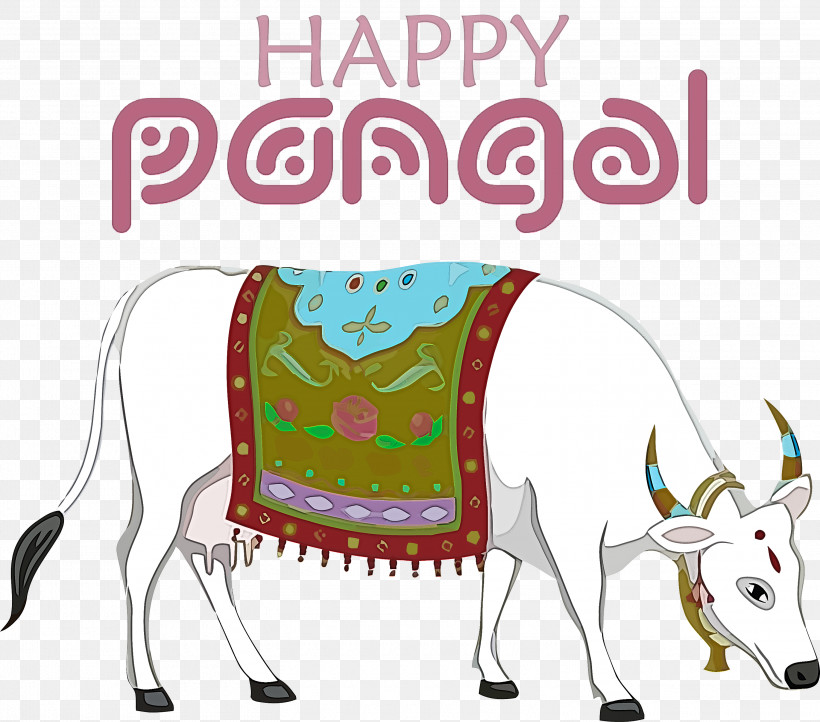 Pongal Happy Pongal, PNG, 3000x2642px, Pongal, Biology, Cartoon, Happy Pongal, Horse Download Free