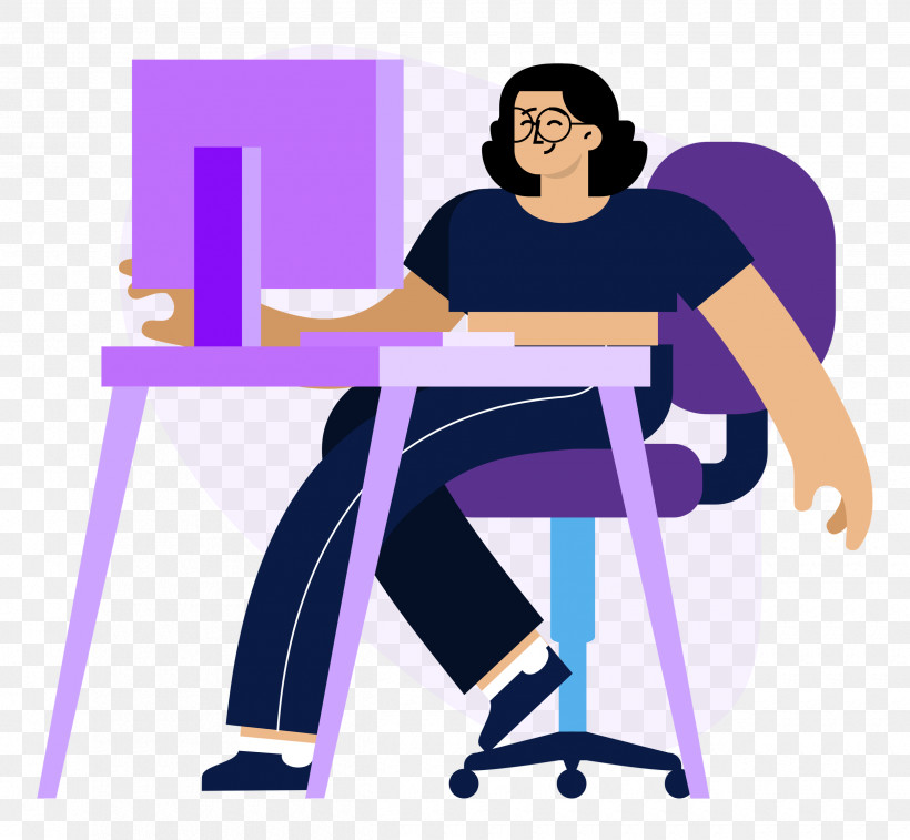 Working Work Desk, PNG, 2500x2309px, Working, Arm Cortexm, Behavior, Cartoon, Chair Download Free