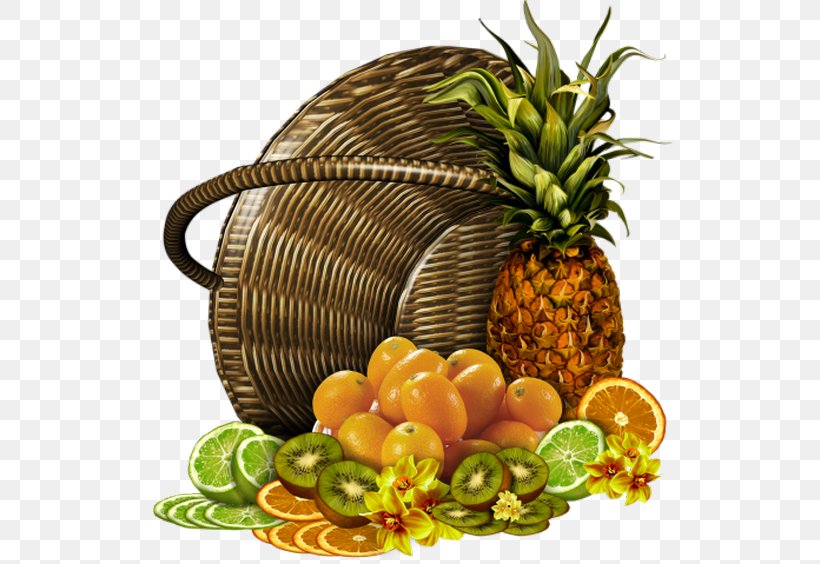 Fruit Pineapple Vegetarian Cuisine Food Drawing, PNG, 530x564px, Fruit, Accessory Fruit, Ananas, Banana, Basket Download Free