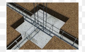 Pier - Grade Beam Foundation Concrete Slab Pier PNG