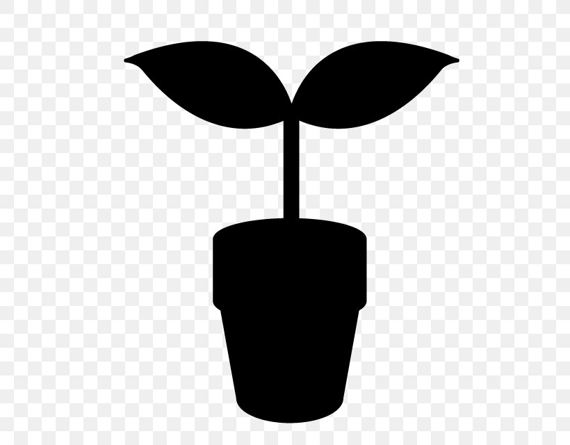 Leaf Plant Stem Flower Clip Art Product Design, PNG, 640x640px, Leaf, Black M, Blackandwhite, Flower, Flowerpot Download Free